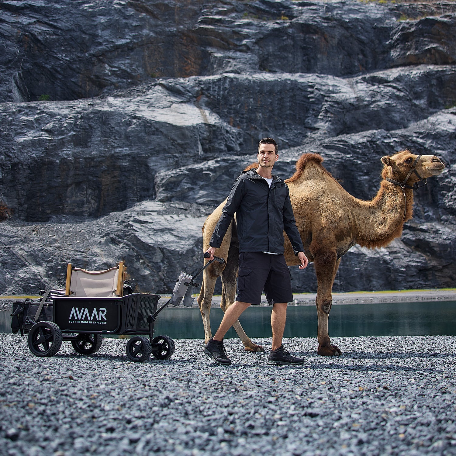 Avaar Go Monster Utility cart – black