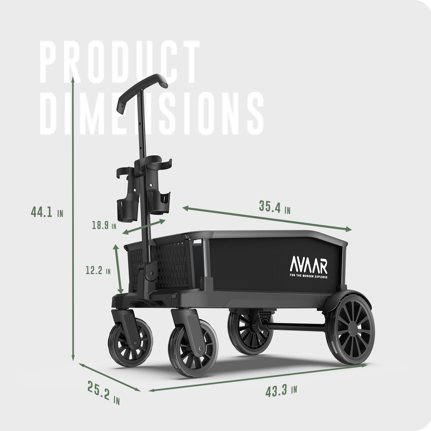 Avaar Odyssey cart - Black